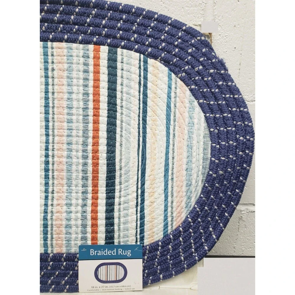 Oval Braided Kitchen Accent Rug (18